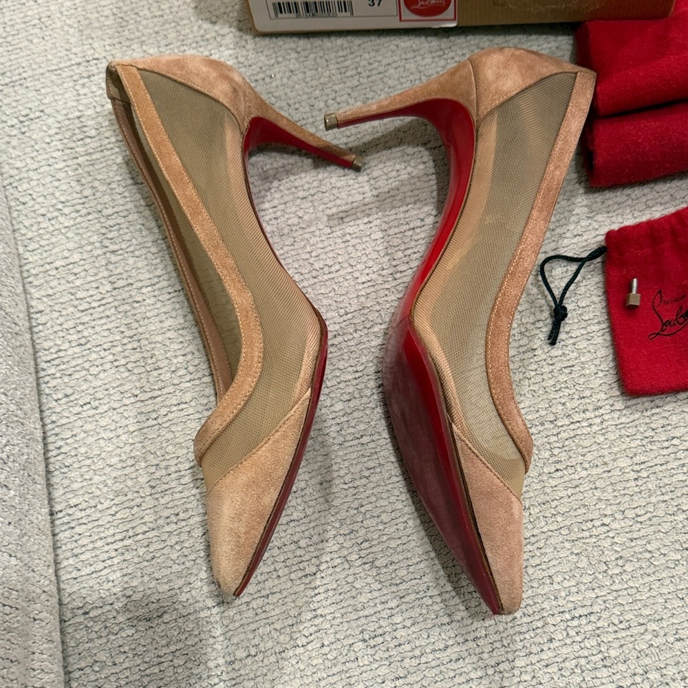 Christian Louboutin Galativi heels 70 with sole protectors great condition - Picture 7 of 16
